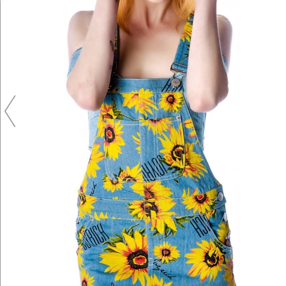 🌻JOYRICH sunflower dungaree overall skirt 90s🌻 - Picture 8 of 8
